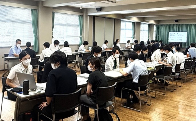 就職説明会の様子